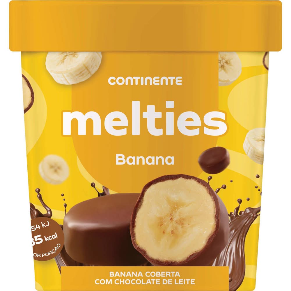 Melties de Banana Coberta com Chocolate de Leite Continente Continente (emb. 150 gr)