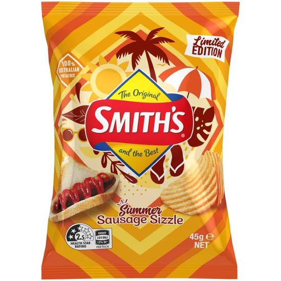 Smith's Sausage Sizzle Chips 45g