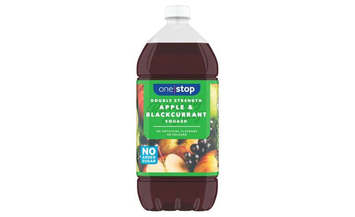 One Stop Double Strength Apple & Blackcurrant Squash 750ml (394696)