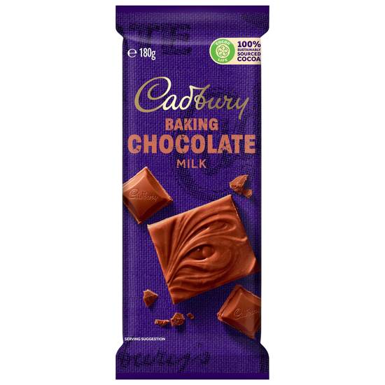 Cadbury Milk Chocolate Baking Block 180g