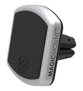 scosche MagicMount Pro Vent Magnetic Cell Phone Car Vent Mount, Black/Silver (MPV-XTSP1)