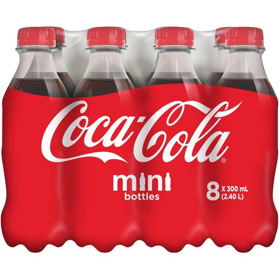Coca-Cola Mini Bottles (8 x 300 ml)