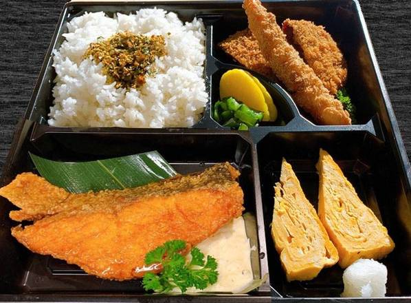 Deluxe Salmon Nanban Bento