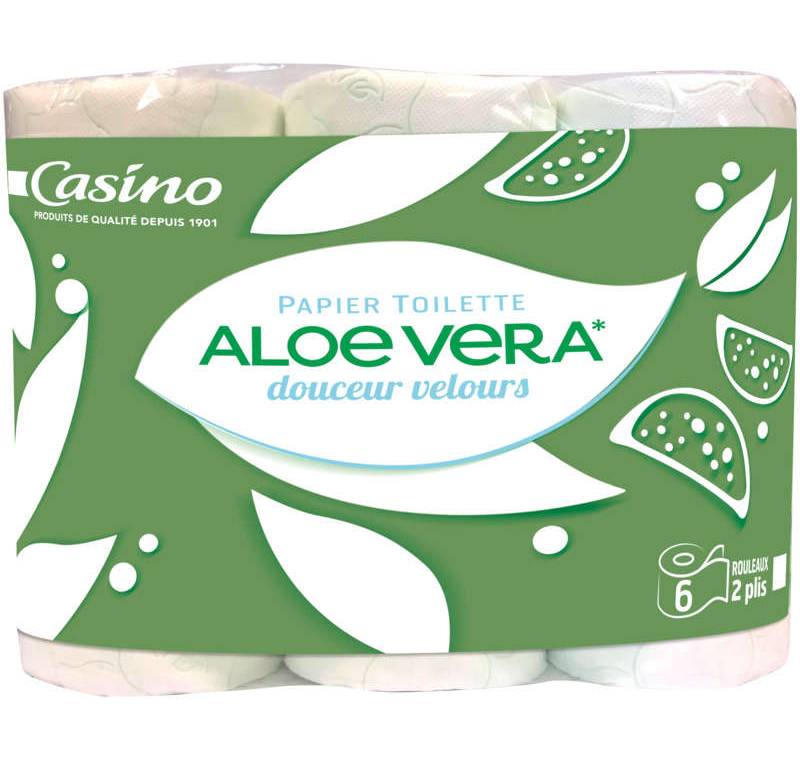 Casino Papier Toilette - Aloe Vera - Douceur Velours - X6