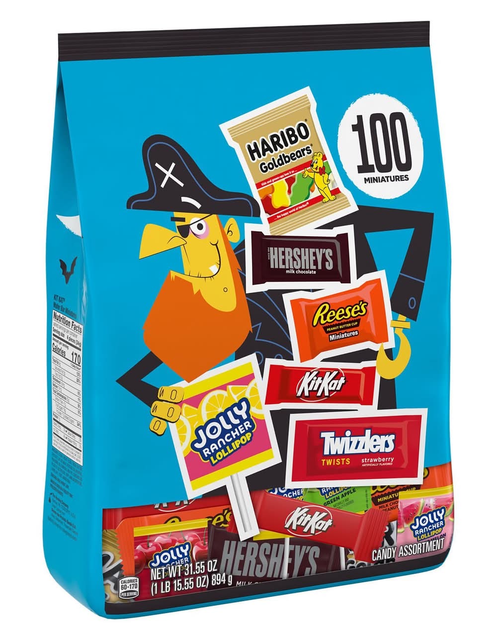 Hershey'S Assorted Flavored Halloween Candy 110 Ct, 34.8 Oz