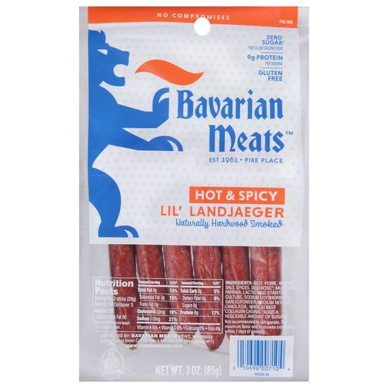 Bavarian Meats Hot & Spicy Lil' Landjaeger Sticks (3 oz)