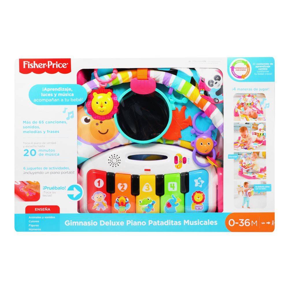 Fisher-Price · Gimnasio deluxe piano pataditas musicales