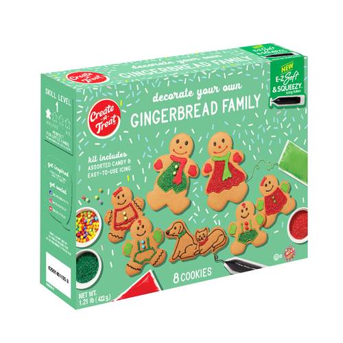 Create A Treat Dyo Cookie Kit Gingerbread Family (422 g, 8 ct)