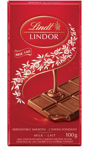 Lindt Lindor Milk Chocolate Bar (100 g)