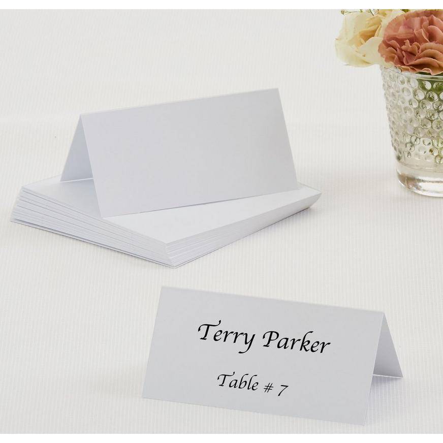 Party City White Place Cards (unisex)