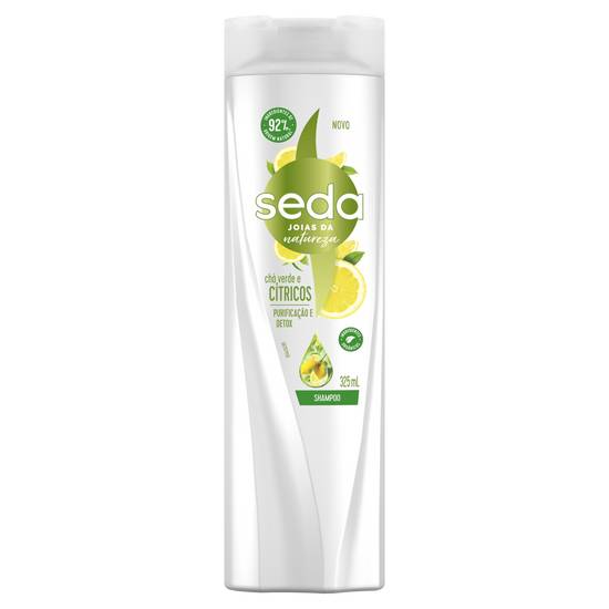 Seda shampoo joias da natureza chá verde e cítricos purificação detox (325 ml)