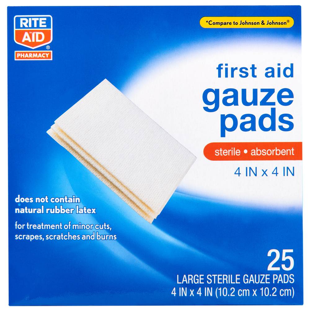 Rite Aid First Aid Sterile Gauze Pads ( 4" x 4" )