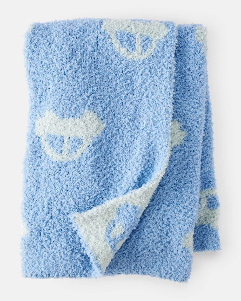Car Print Stroller Blanket - Blue - One Size