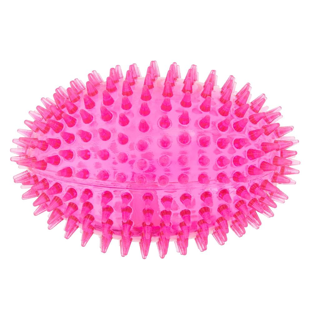 Top Paw Spiky Squeaker Football Dog Toy (4.5 in)