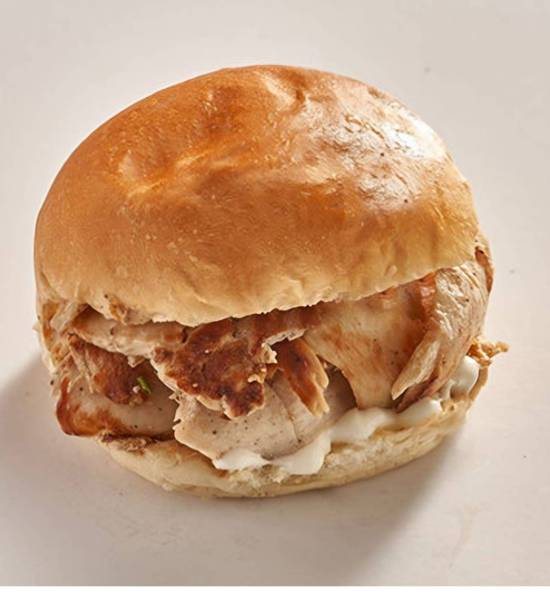 Chicken Shawarma Sandwich on kaiser