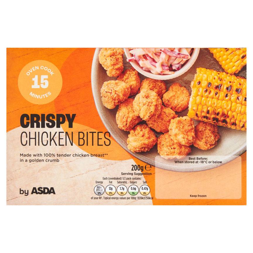 Asda Breaded Chicken Bites 200g