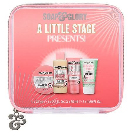 Soap & Glory A Little Stage Presents Travel Sized Treats Bath Body Bag (4 ct)