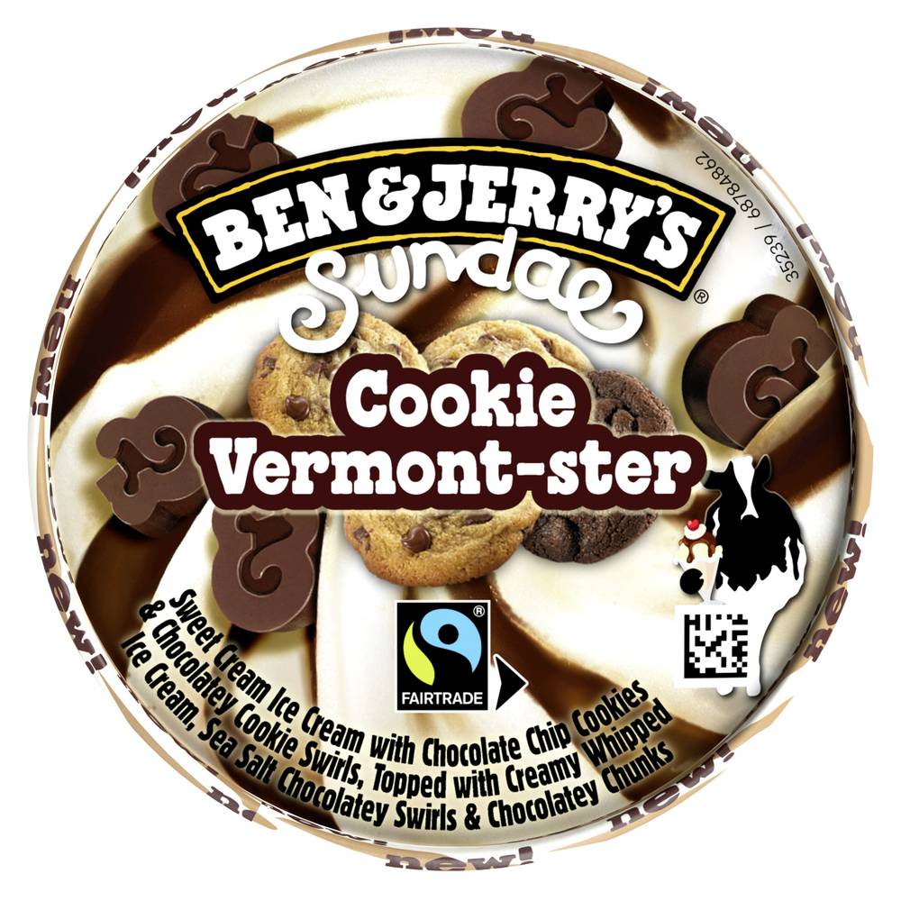 Ben & Jerry sundae cookie Vermont-ster 465 ml
