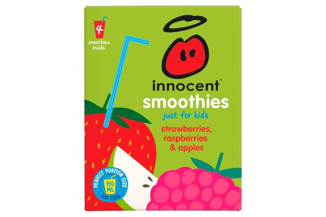 Innocent Strawberries, Rasp & Apples Juice 4 x 150ml
