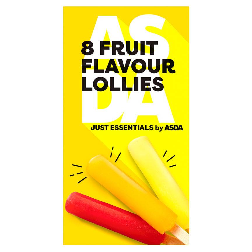 Asda Just Essentials Fruit Ice Lollies (assorted) (8 ct)