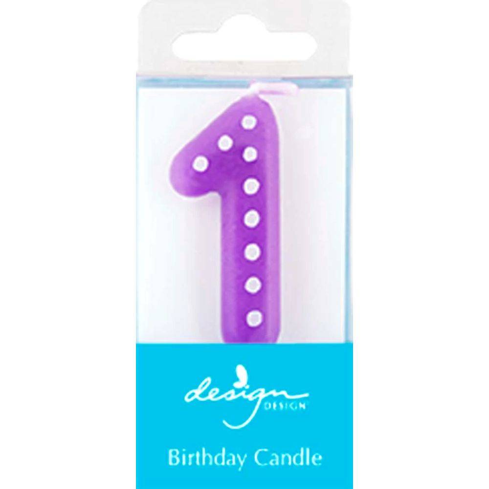 Design Design Marquee-1 Candle-Birthday-Numeric