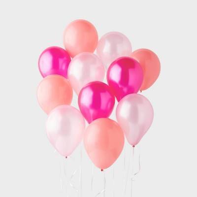 Spritz Hot Pink Chrome Balloons (20 pack)