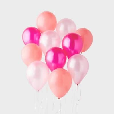 Spritz Chrome Balloons 8y+, Hot Pink (20 ct)