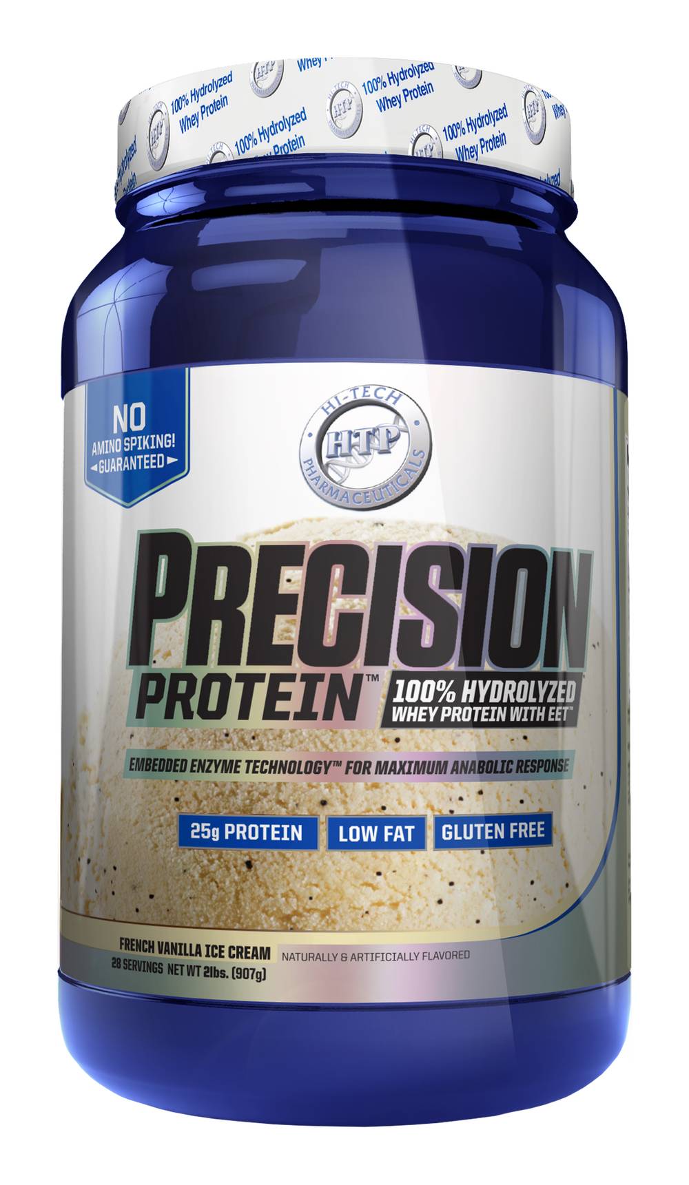 Hi-Tech Pharmaceuticals Precision Protein 100% Hydrolyzed Whey, French Vanilla Ice Cream (2 lbs)