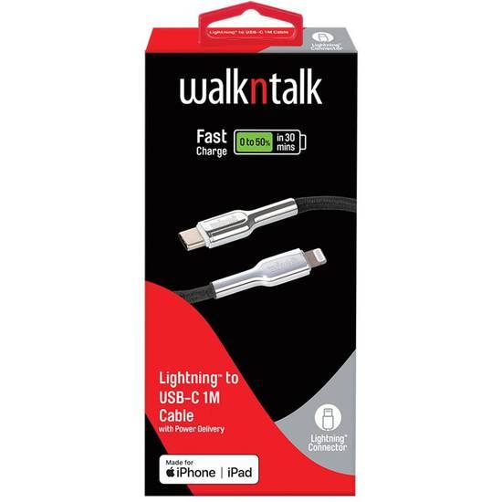 Walk N Talk Fast Charge Lightning To USB-C