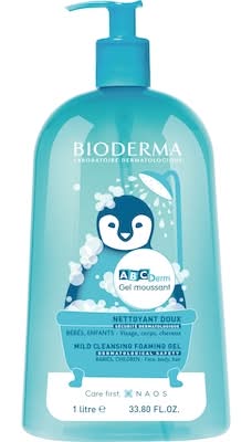 Bioderma abc derm gel moussant nettoyant doux pour bébé