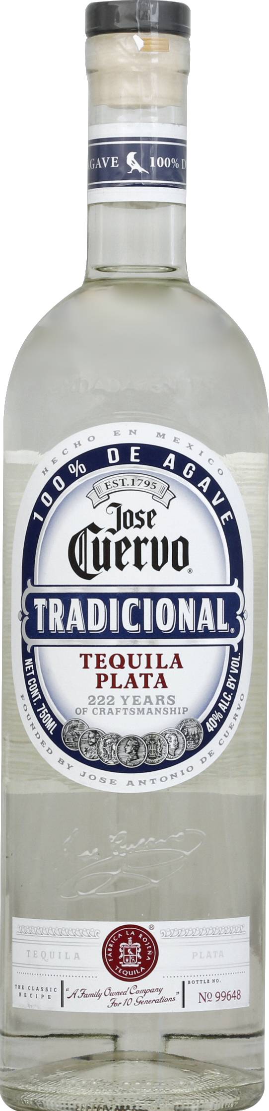 Jose Cuervo Tradicional Tequila Plata (750 ml)