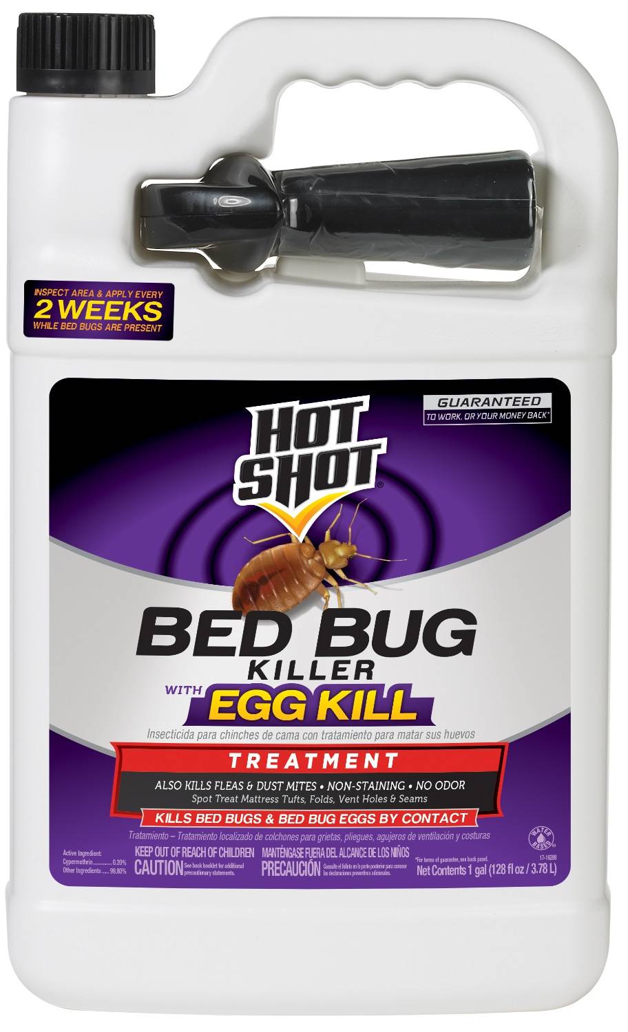 Hot Shot 1-Gallon Kills Eggs by Contact Bed Bug Killer Trigger Spray | HG-96442