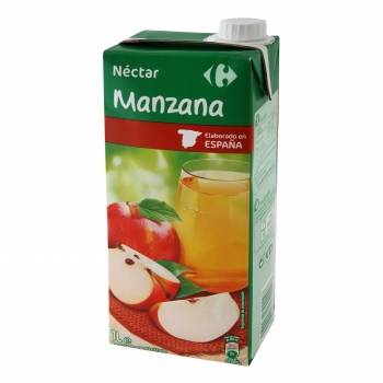 Néctar de manzana Carrefour brik 1 l.