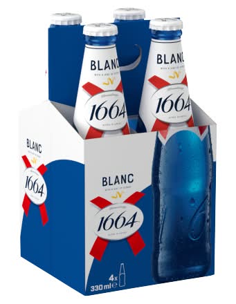 Kronenbourg 1664 Blanc Beer Lager (4 x 330ml)