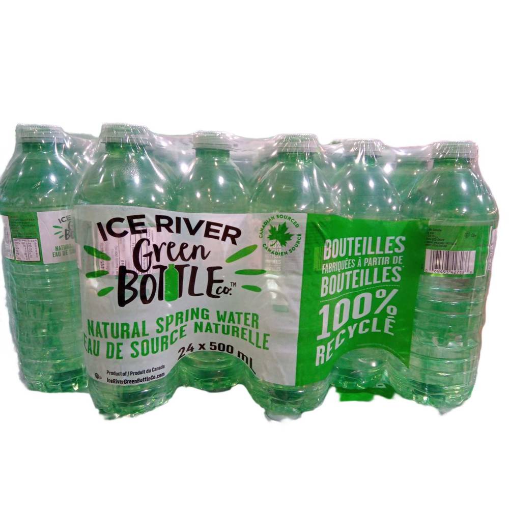 Ice River Green Bottle Co Natural Spring Water (24x500 ml)