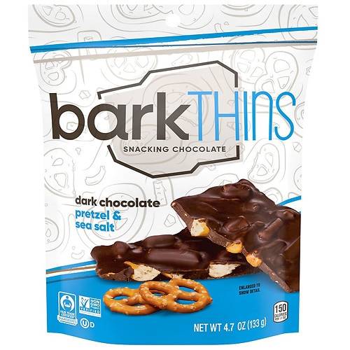 BarkThins Snacking Chocolate Pretzel Sea Salt - 4.7 oz