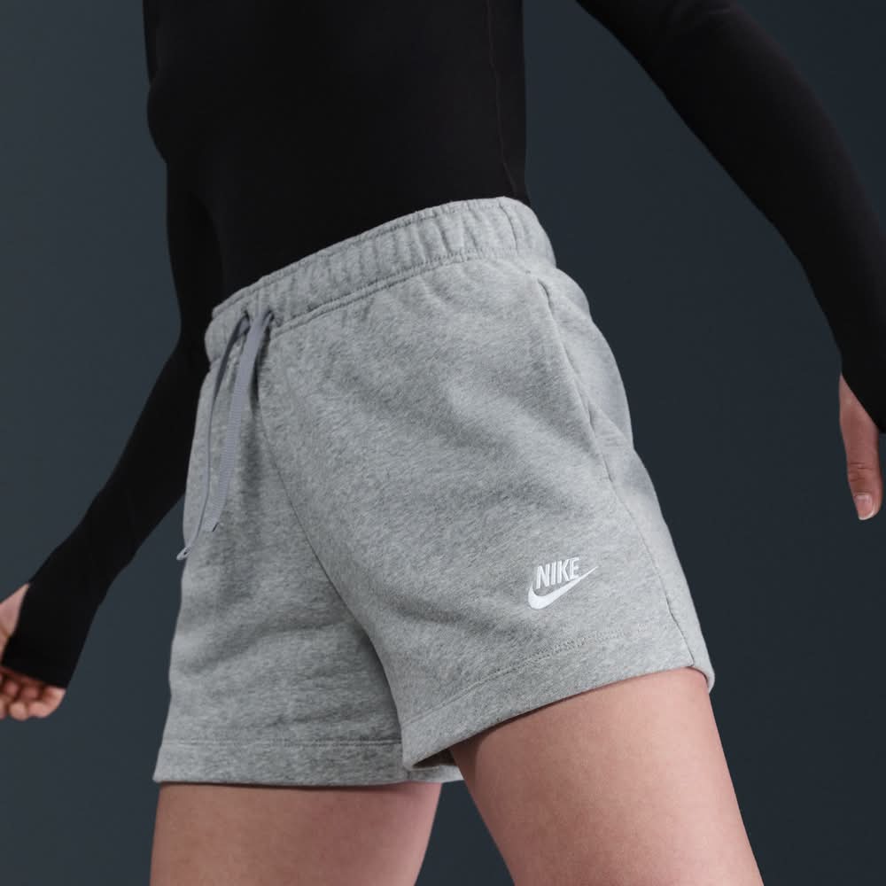 womens grey nike sweat shorts