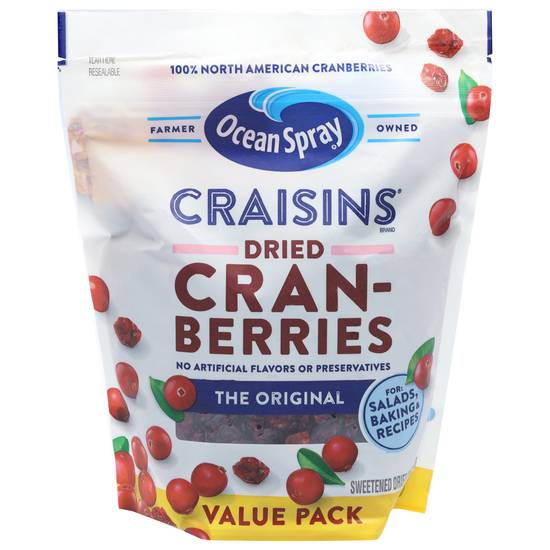Ocean Spray Craisins the Original Dried Cranberries Value pack