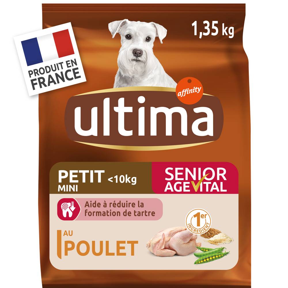 Ultima - Croquettes petit chien senior agevital (1,35kg)