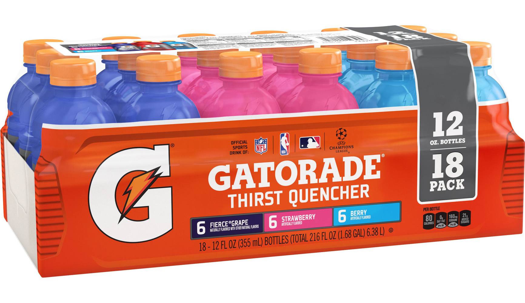 Gatorade Rainbow Shot Energy Drink (18 ct, 12 oz)