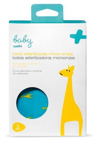 Sacos Esterilização Microondas 100 Utilizações Well's 5 un