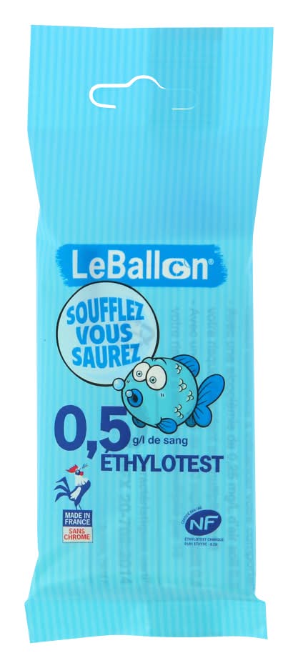 Le Ballon - Ethylotest chimique 0,5g nf sans chrome (10g)