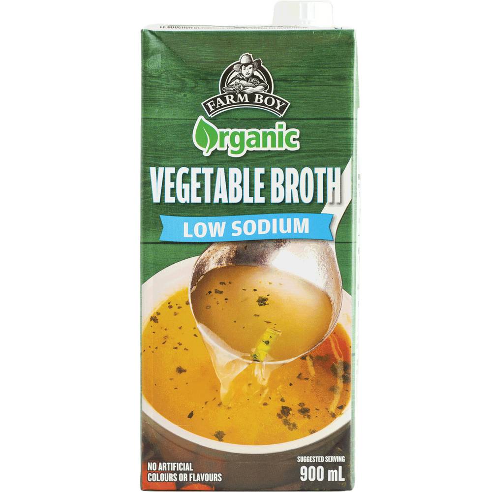 Farm Boy™ Organic Low-Sodium Vegetable Broth (900 ml)