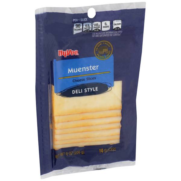Hy-Vee Sliced Muenster Cheese (10 ct)