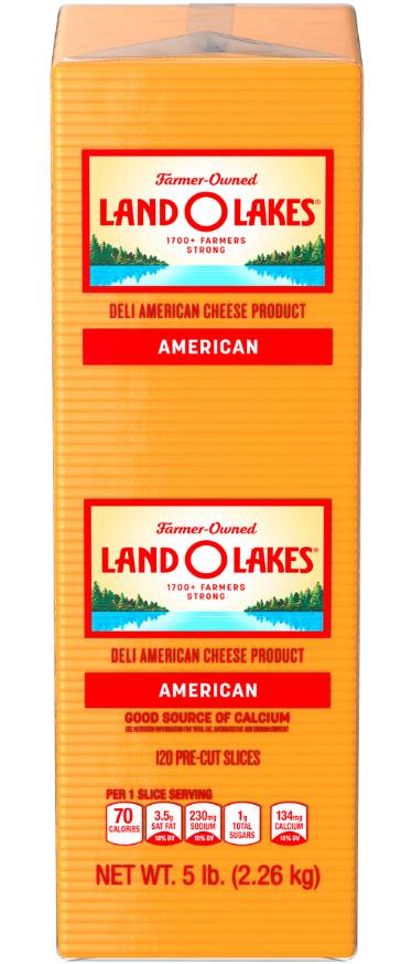Land O Lakes - Deli American Cheese, 120 Slices - 5 lbs
