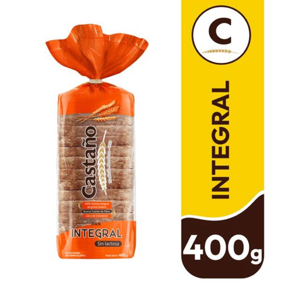 Castaño pan de molde integral (bolsa 400 g)