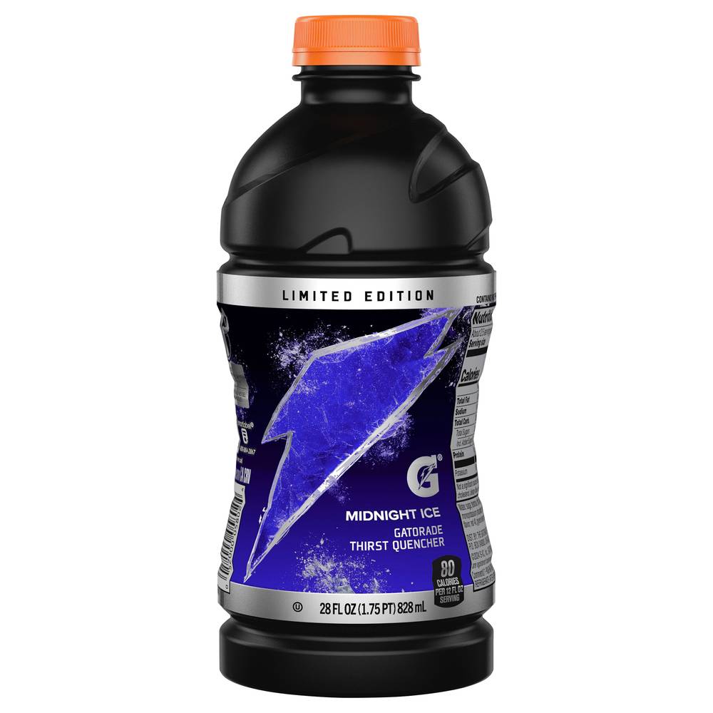 Gatorade Thirst Quencher Drink Sports Drink (28 fl oz) (midnight ice)