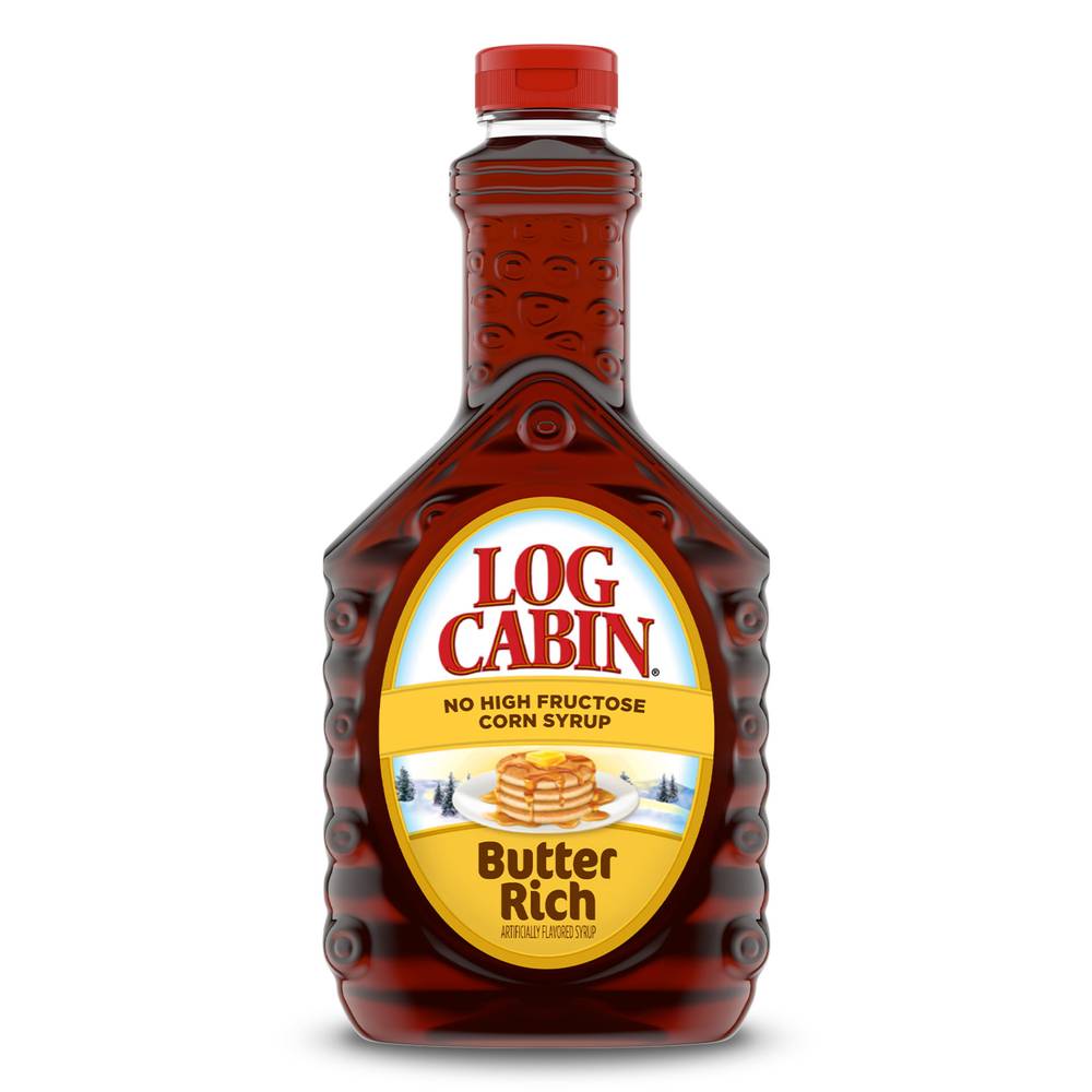 Log Cabin Butter Rich Syrup No High Fructose Corn Syrup (24 fl oz)