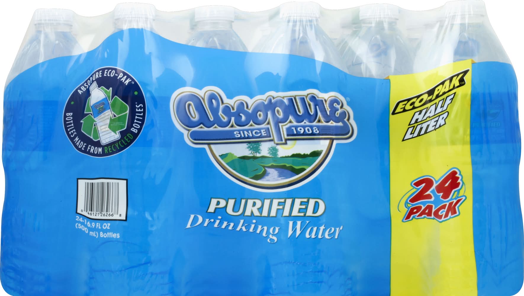Absopure Purified Drinking Water (24 x 16.9 fl oz)