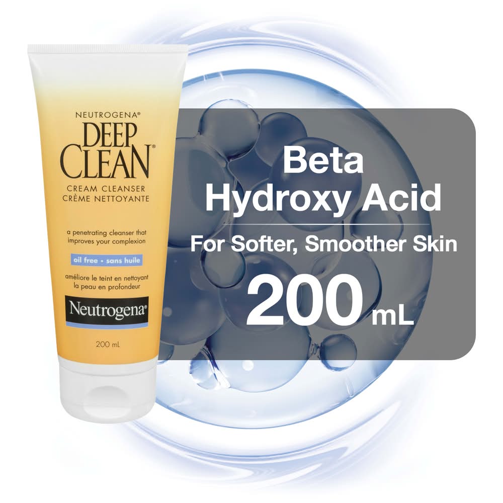 Neutrogena Deep Clean Cream Cleanser, 200 ml (200 ml)